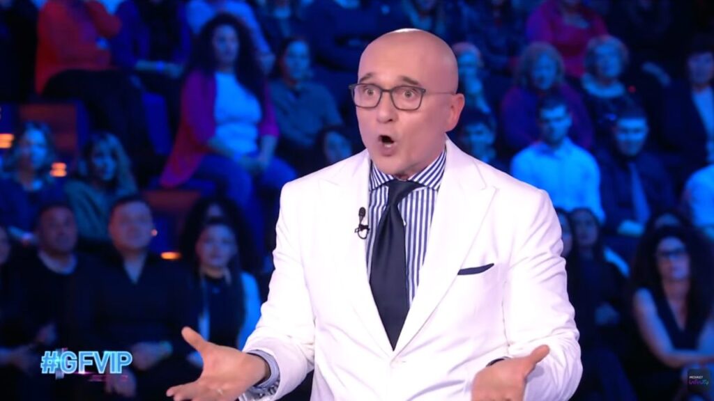 Alfonso Signorini al GF Vip (fonte Mediaset Infinity)
