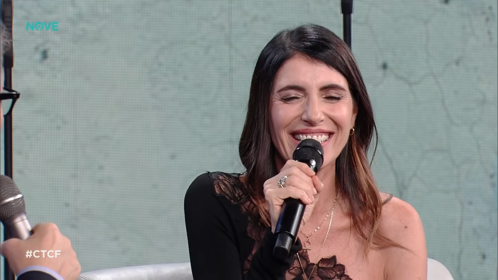 Giorgia durante un'intervista
