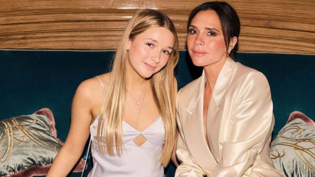 Victoria Beckham e la figlia Harper.