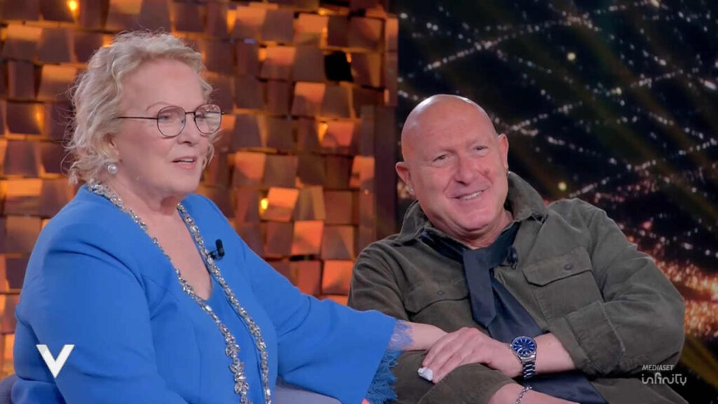 Katia Ricciarelli e Alex Baudo a Verissimo