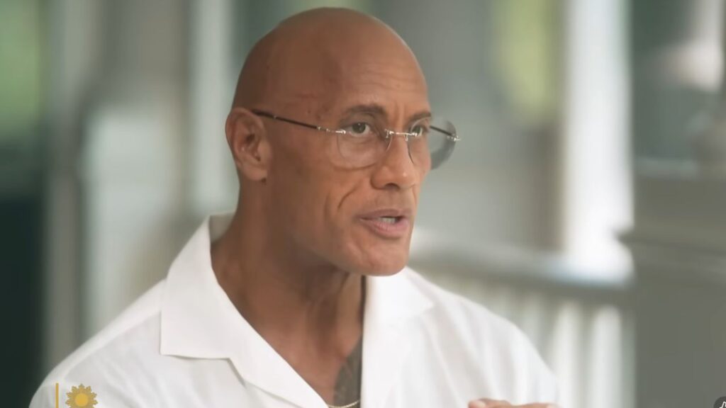 The Rock durante un'intervista